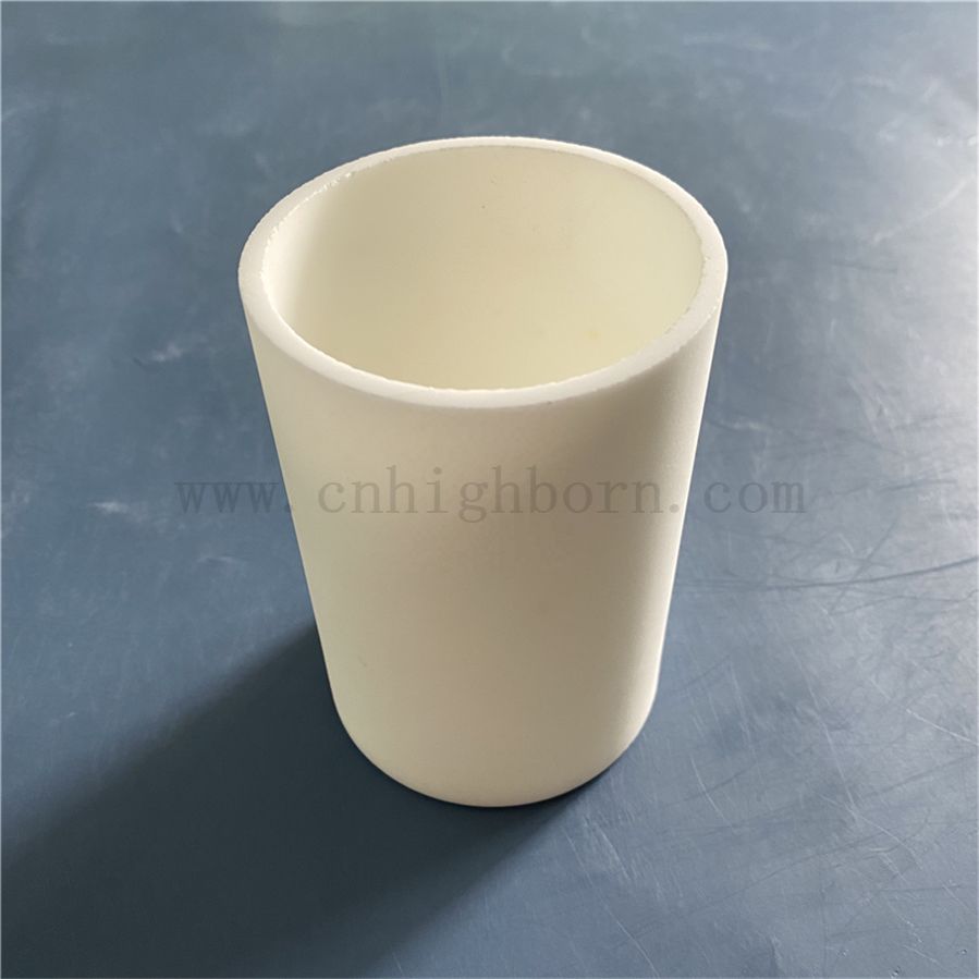 Customized Mgo Magnesia Ceramic Crucible Magnesium Oxide Ceramic Melting Pot Cup