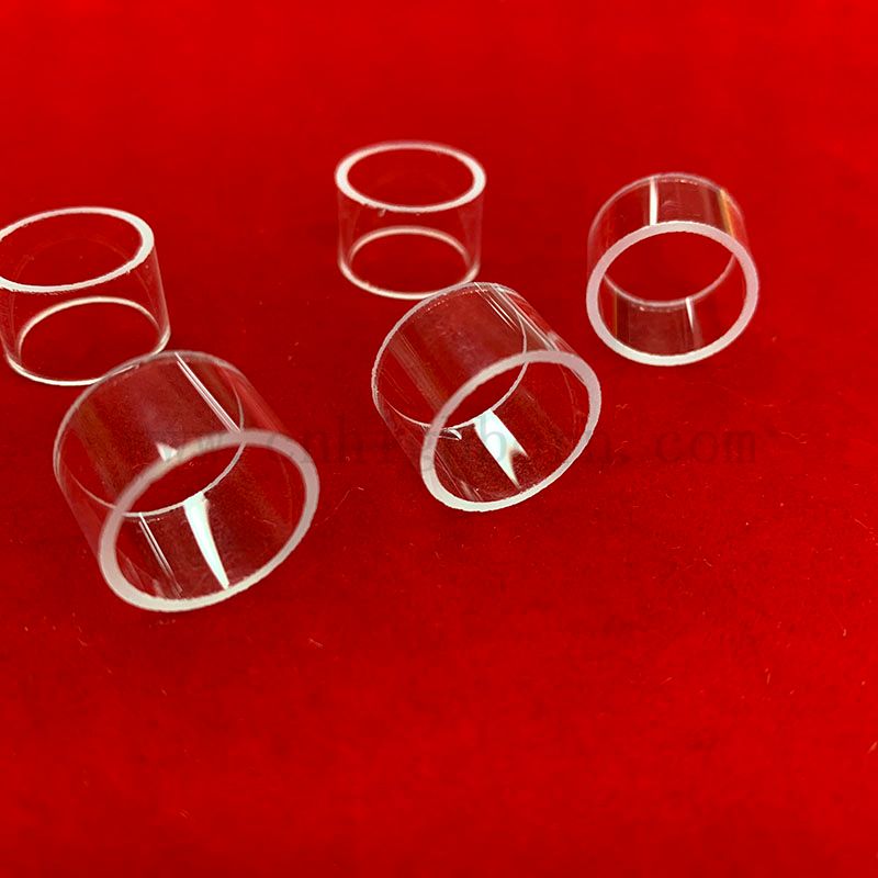 Transparent Polishing Silica Quartz Glass Ring for Chemistry Lab