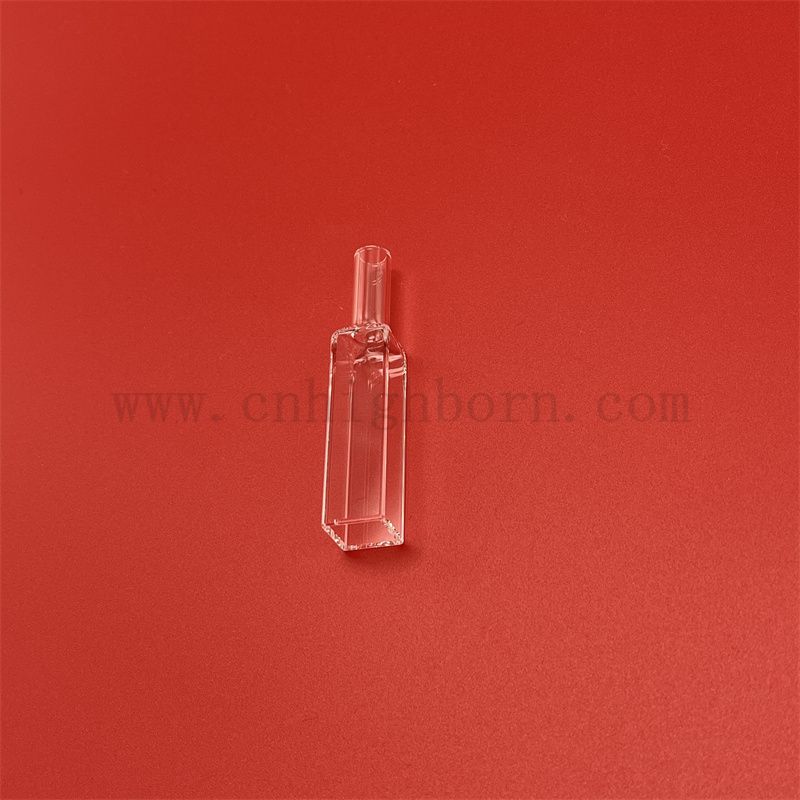 3 Sides Transparent Transmittance Optical Quartz Glass Cuvette Fluorimeter Retangular with Graded Seal