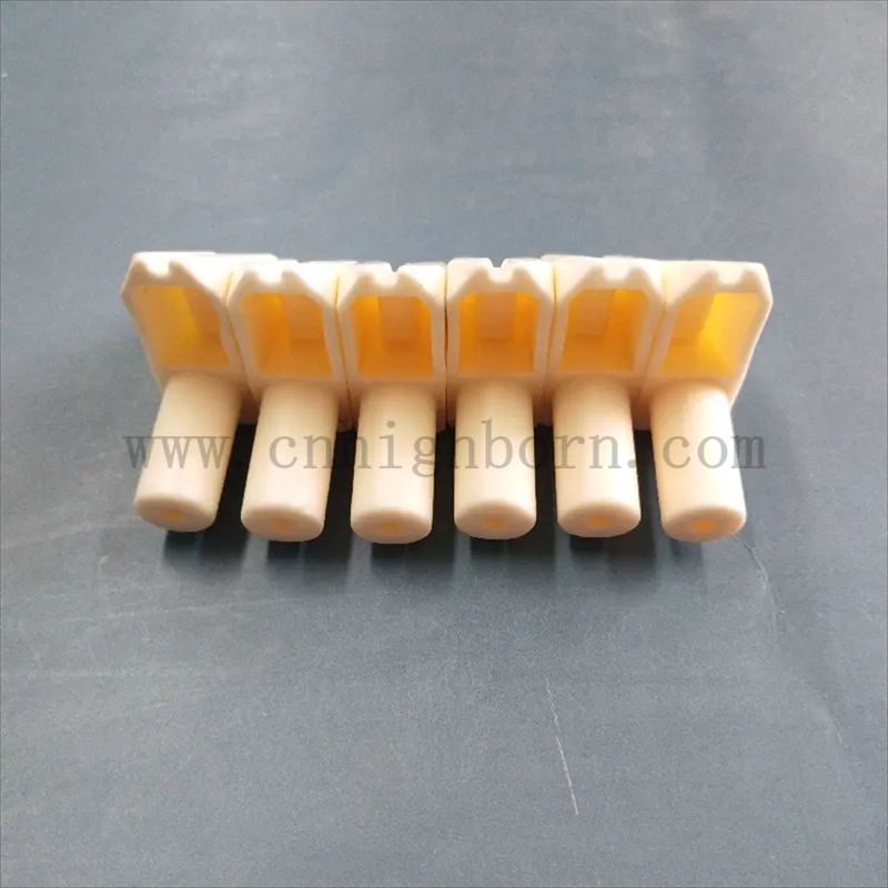 Textile used High Temperature Insulatior Wear Resistant Alumina Oiling Nozzle Ceramic Part