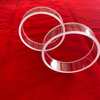 Clear Fused Silica Quartz Glass Insulation Base Flange For Industry 