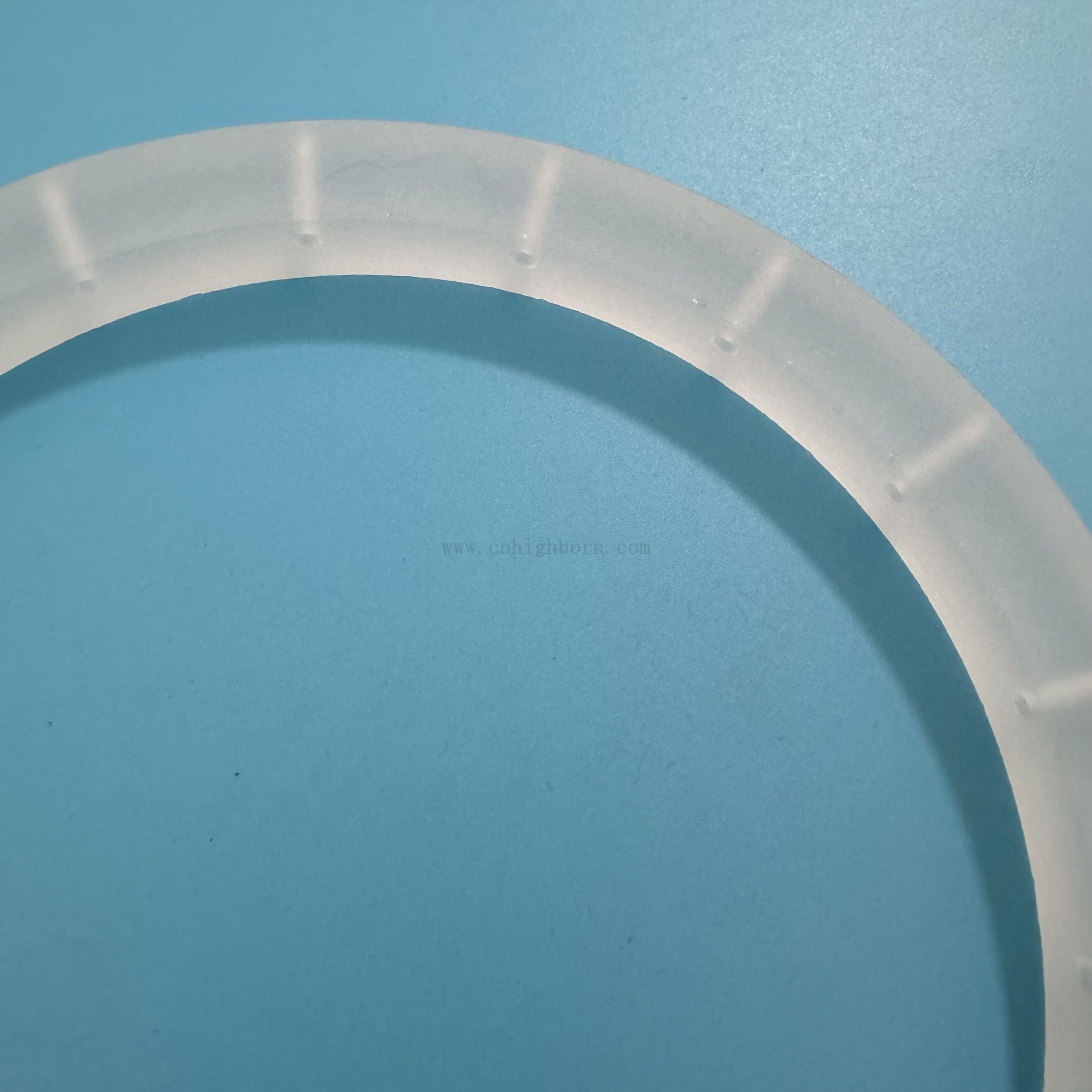 Heat Resistance Frosted Quartz Glass Flange with Hole for Industrial Applications