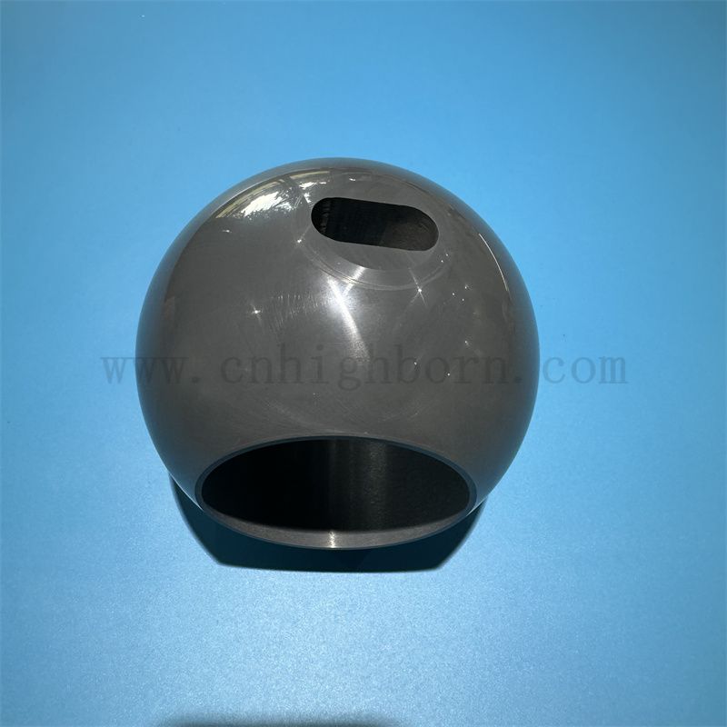 Polished Silicon Nitride Si3n4 Ceramic Ball Valve Ceramic Parts