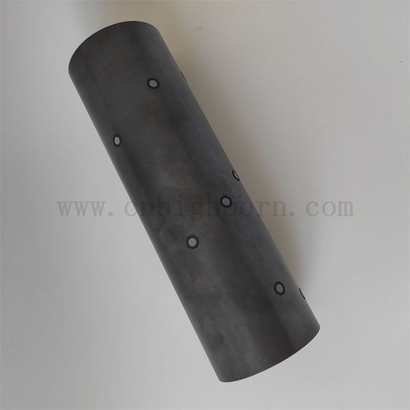 Customized High Temperature Resistant Silicon Carbide SiC Ceramic Tube Dust Accessories for Industrial Furnace