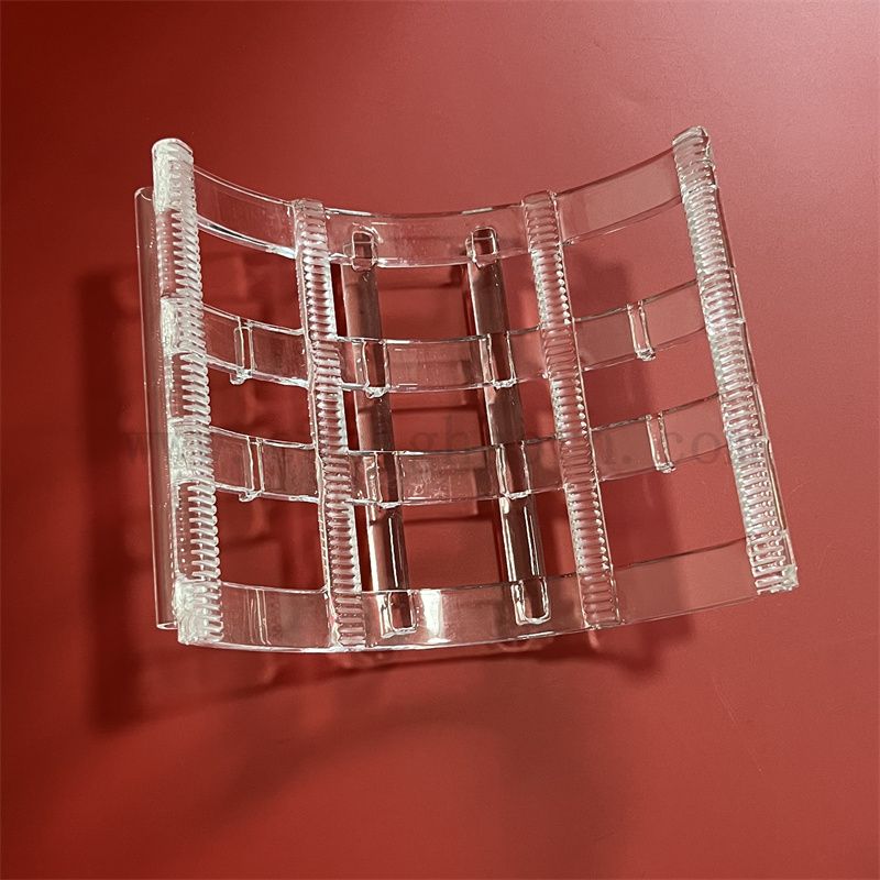 Factory Supply Solar Energy Customized Transparent Fused Silica Quartz Glass Wafer Boat