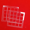 High Permeability Slotted Transparent Optical Fused Silica Quartz Glass Plate