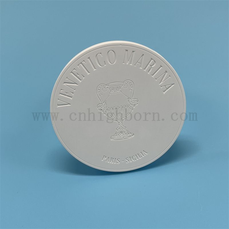 Customized Single Side Logo Hanging Gypsum Aroma Plate Porous Ceramic Expanding Fragrance Tablet