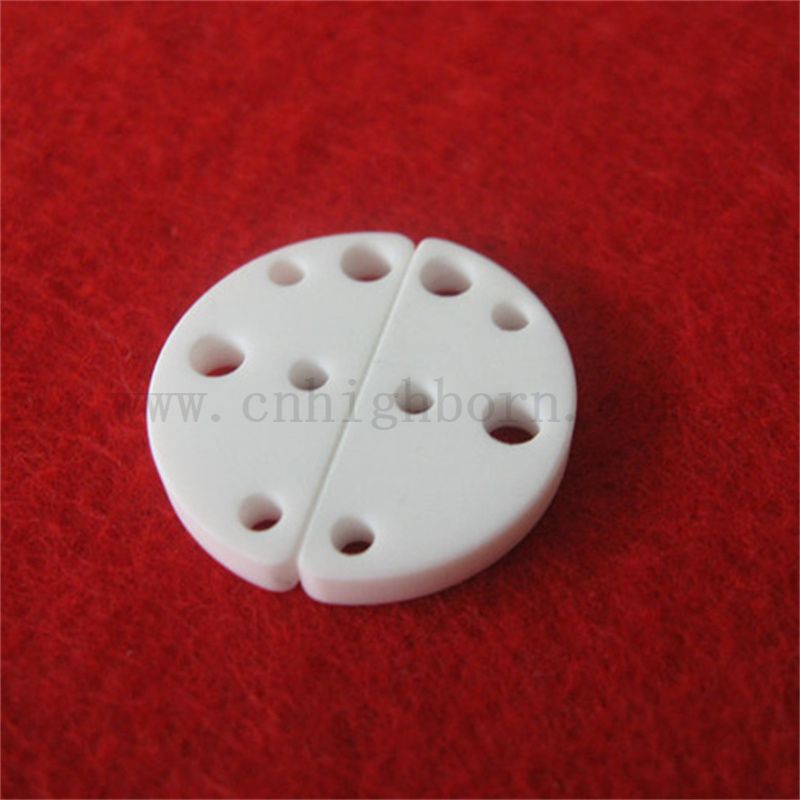 Low Density Machinable Glass Ceramic Irregular Plate Macor Insulator Part