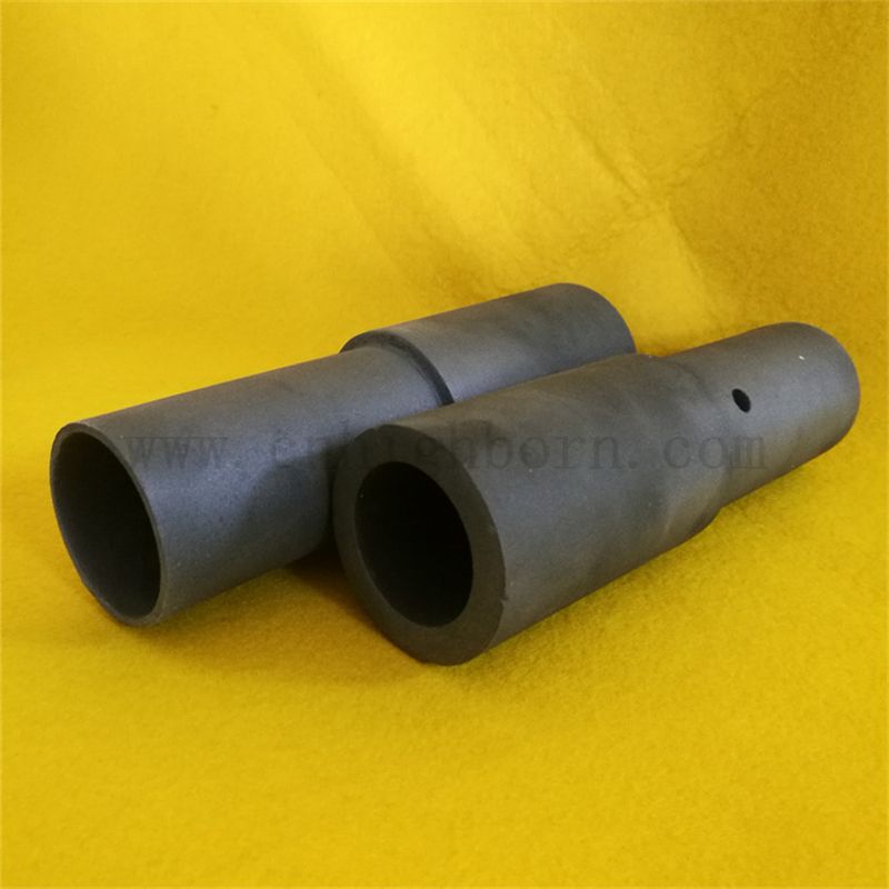 Customized Refractory Silicon Carbide Ceramic Furnace Tube RBSiC SiSiC Ceramic Pipe