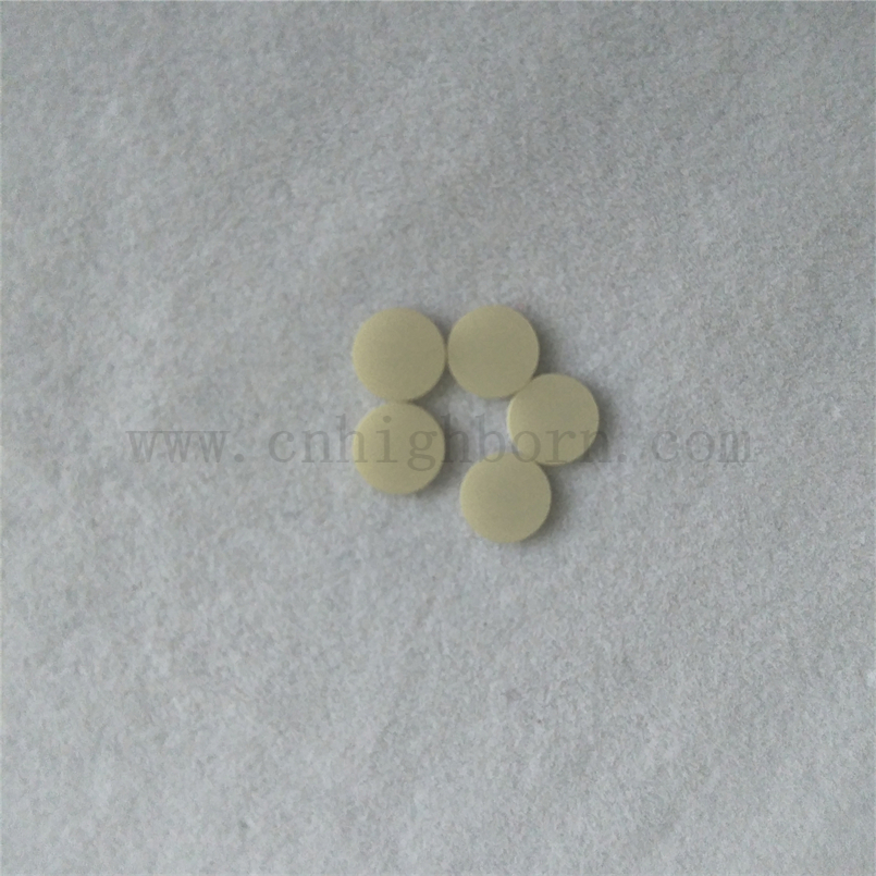 7*0.635mm High Thermal Conductivity Round Aluminum Nitride AlN Ceramic Disk