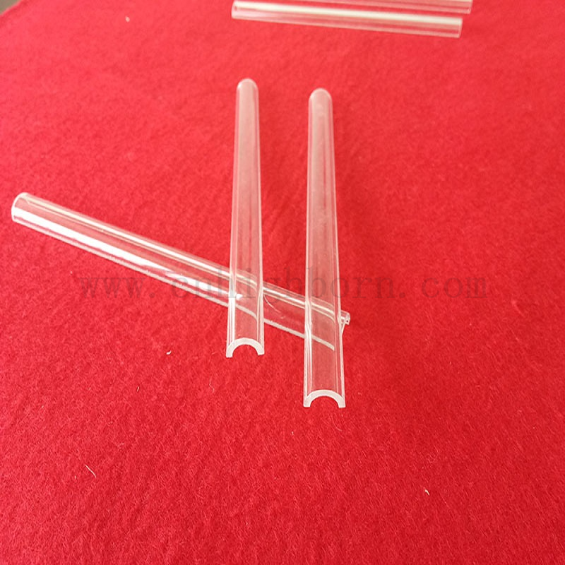 Customized Quartz Half Tube Arc Plate Fused Silica Arch Plate