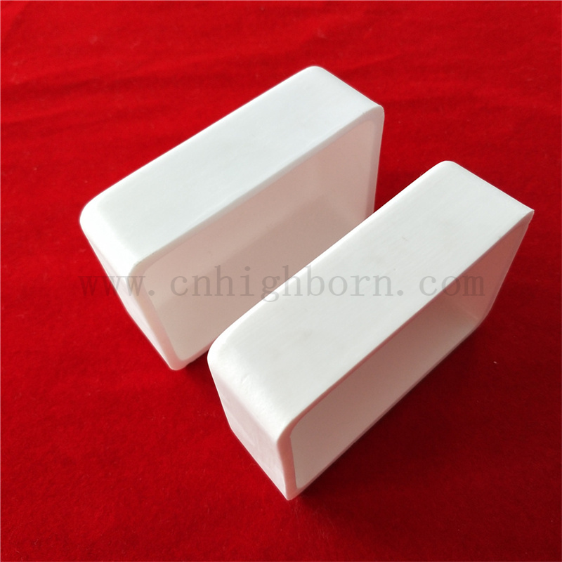 Insulation 95 Alumina Crucible Customized Al2O3 Molten Metal Ceramic Boat