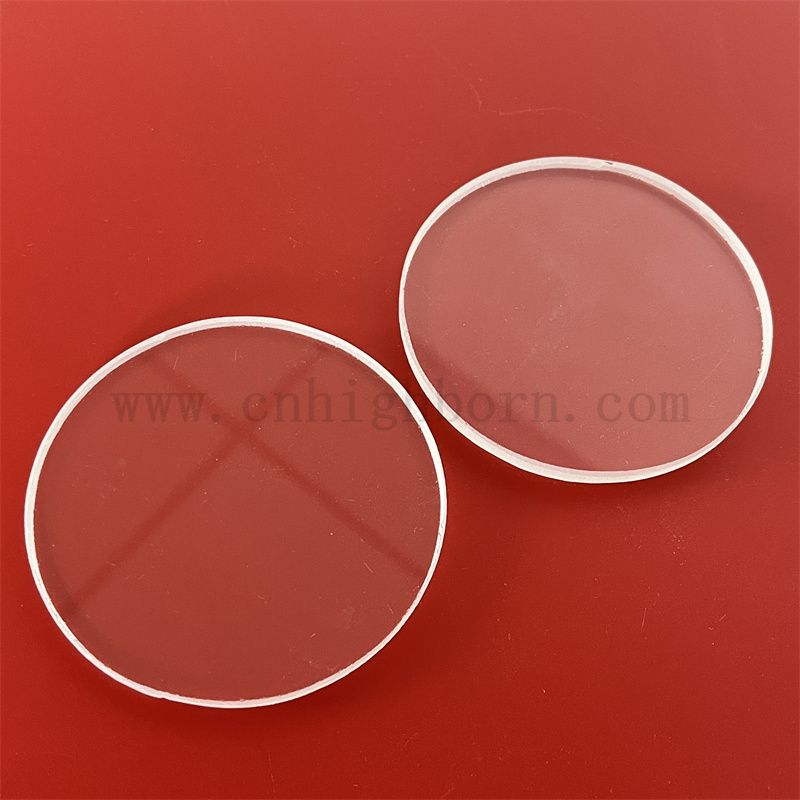 High Purity Transparent Circula Silica Glass Panel Round Quartz Disc