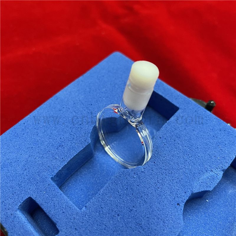 High Precision Spectrophotometer Quartz Cuvette Fluorescent clear Optical Glass Cell with lid