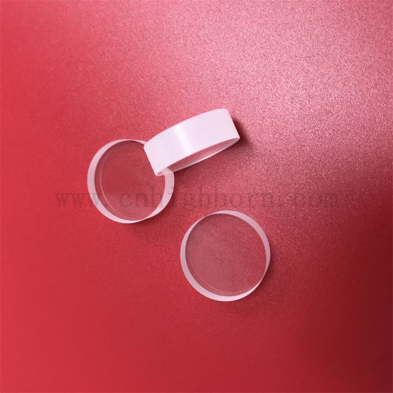 Customized Round Transparant 10mm Thickness Sapphire Glass Lens