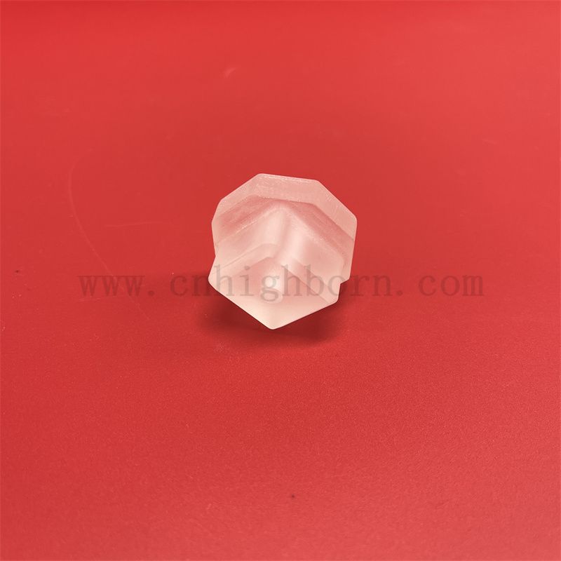 Customized Shape Heat Resistant Frosted Round Quartz Parts Sheet 