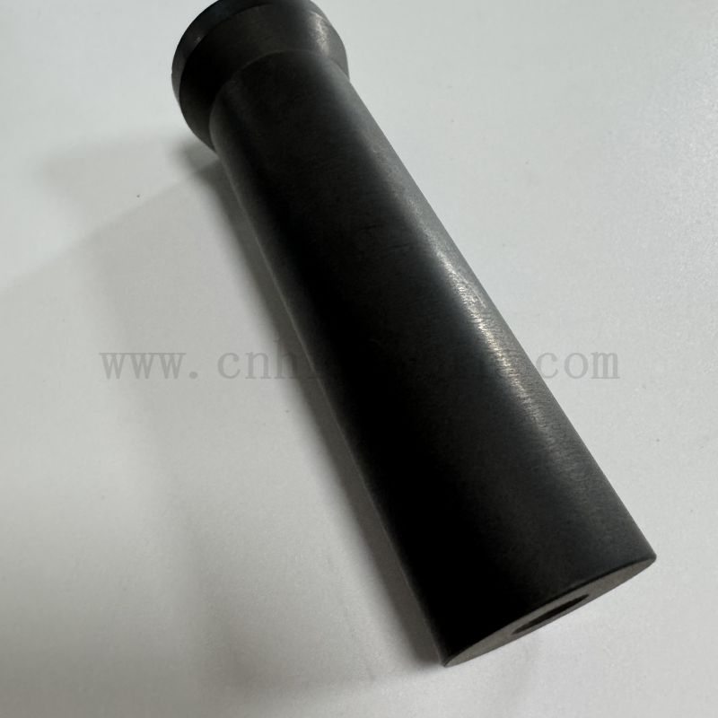 Customized Silicon Carbide Irregular Bush Pipe with Flange Reaction Sintered SiC Ceramic Part /Tube