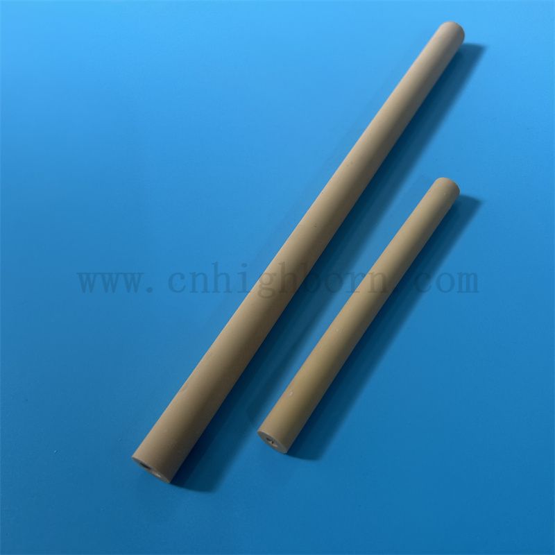 Durable Magnesium-Enhanced ZrO2 Tube Yellow Zirconia Ceramic Pipe