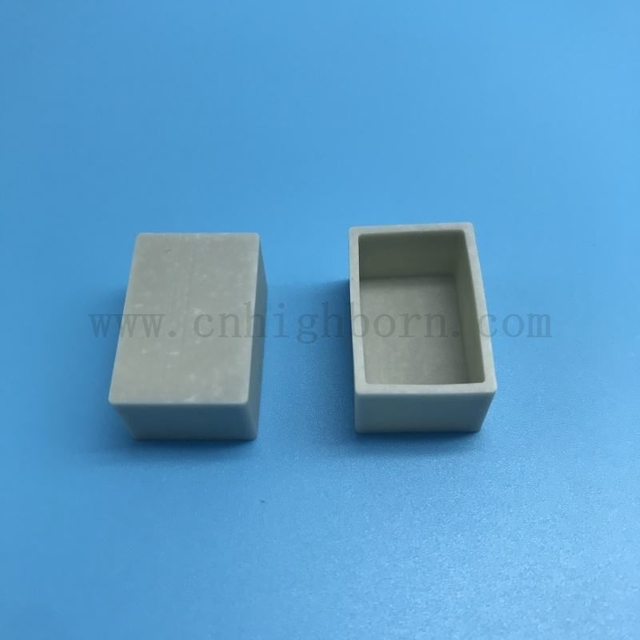 High Heat Conductivity Cylindrical Aluminum Nitride Crucible Insert/AlN Ceramic Cup / Pot for Melting 