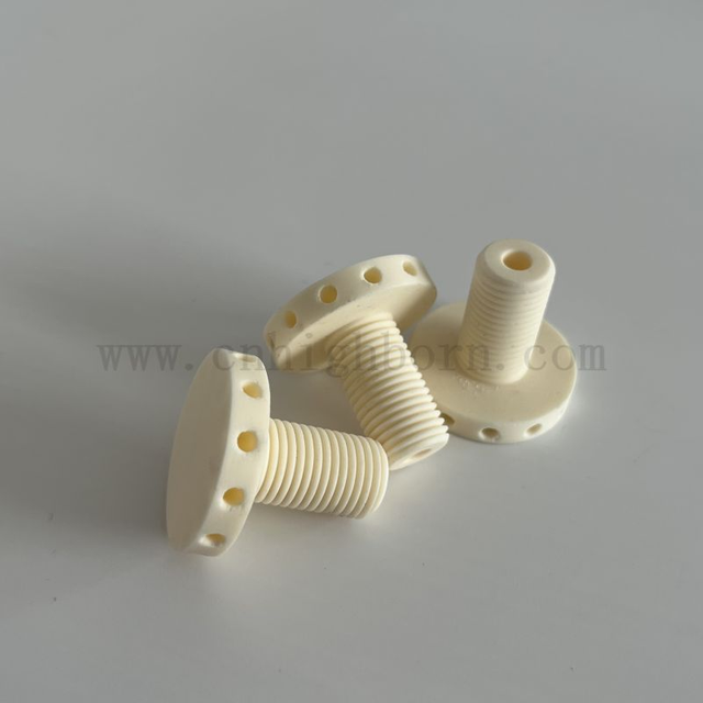 99% Al2O3 Ceramic Screws Alumina Fasteners Bolt Nut Wear Resistance