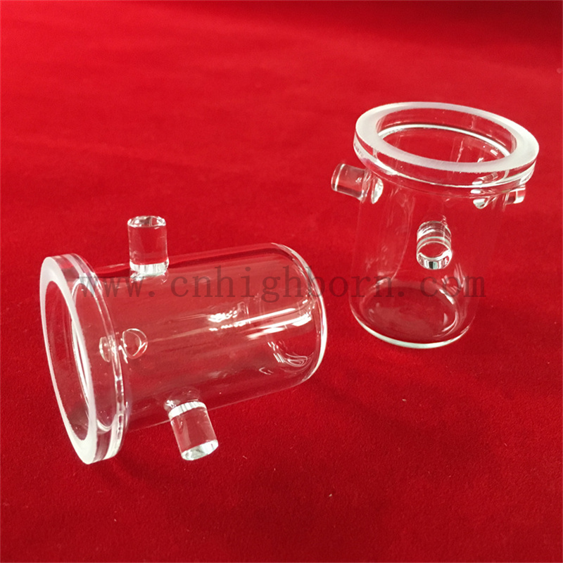 Heat Resistance Customized Lab Research Clear Quartz Glass Crucible