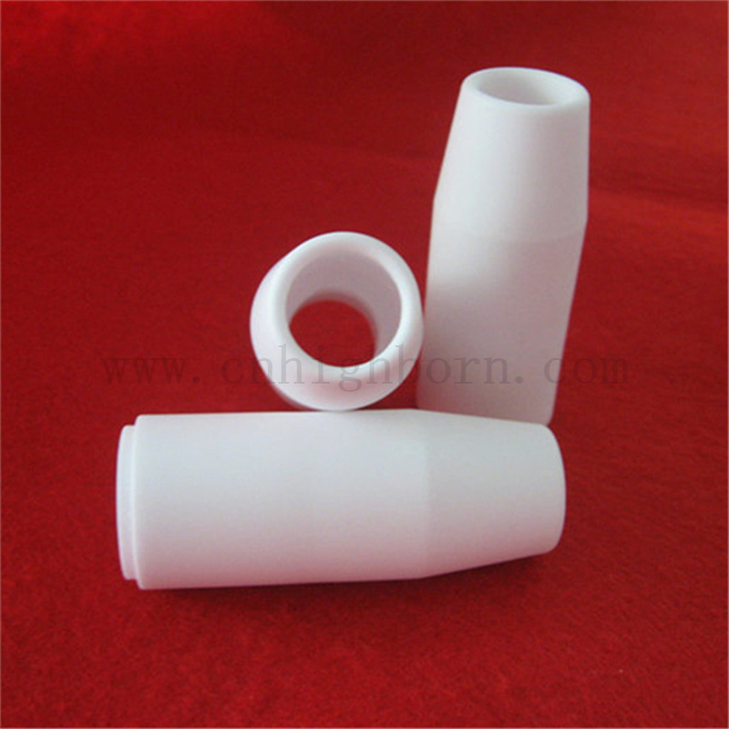 95 Alumina Nozzle Customized Insulation Al2O3 Ceramic Irregular Tube