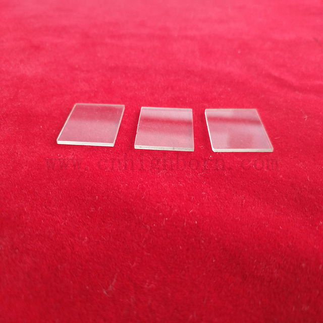 1-10mm Thickness Square Transparent Quartz Glass Plate for Heating Lamp