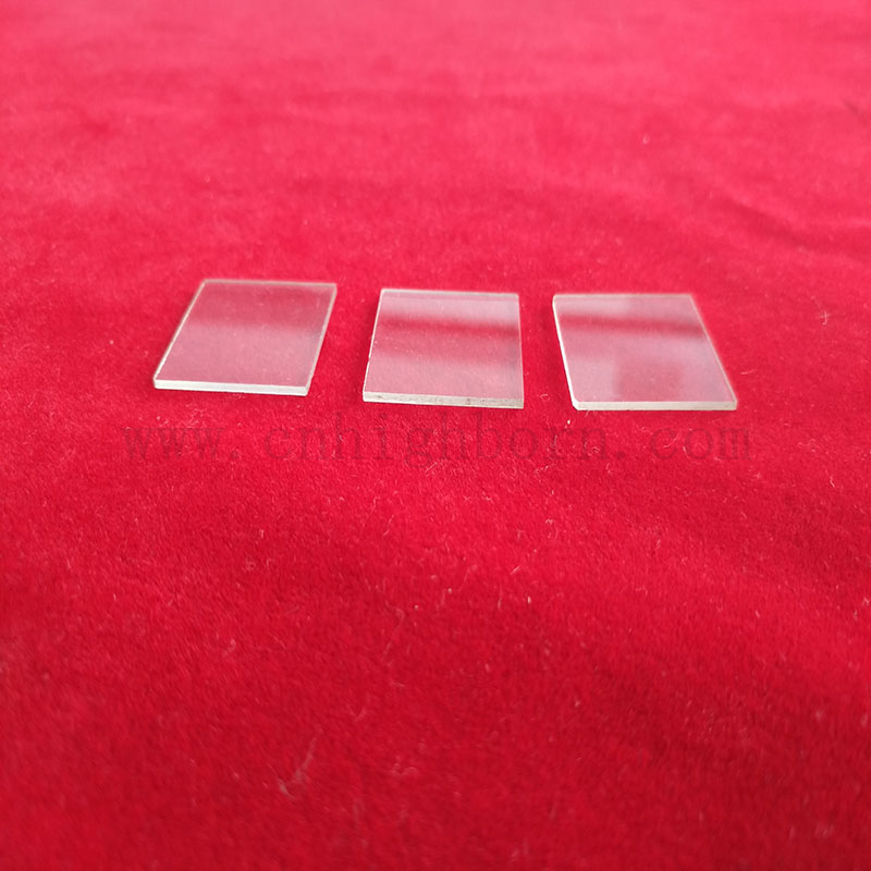 1-10mm Thickness Square Transparent Quartz Glass Plate for Heating Lamp