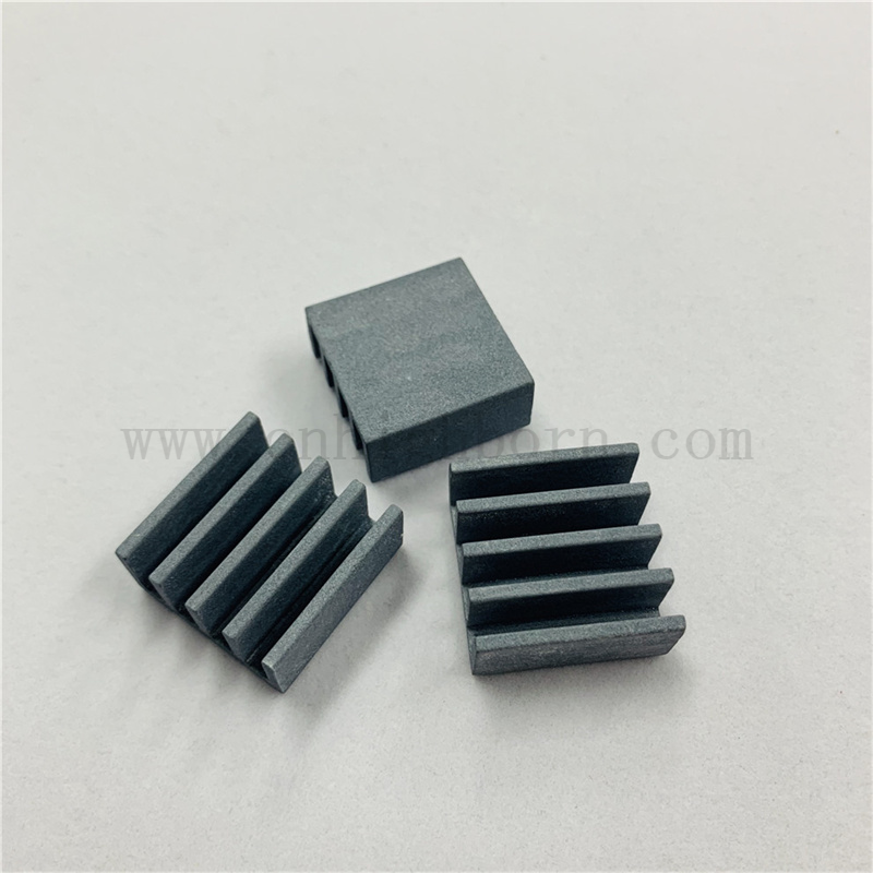 Black Porous Silicon Carbide Part SiC Ceramic Heat Sink 