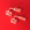 Heat resistant customized shape flat top transparent quartz banger with male joint