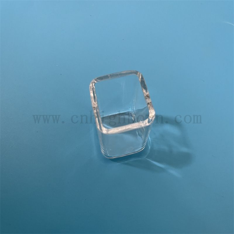 Heat Resistance Customized Transparent Square Quartz Glass Tube 