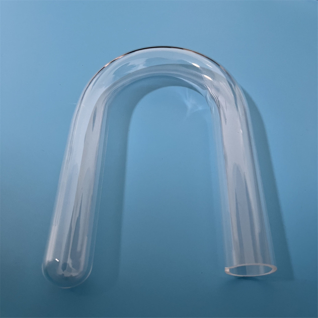 Heat Resistance U Shape Transparent Customized Quartz Silica Glass Tube