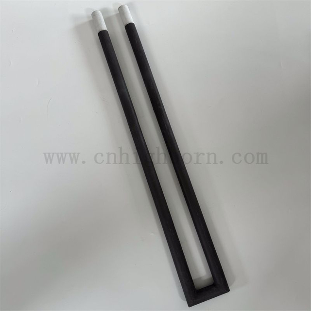 Refractory Silicon Carbide Heating Element Rod Insulator SiC Ceramic U Type Tube