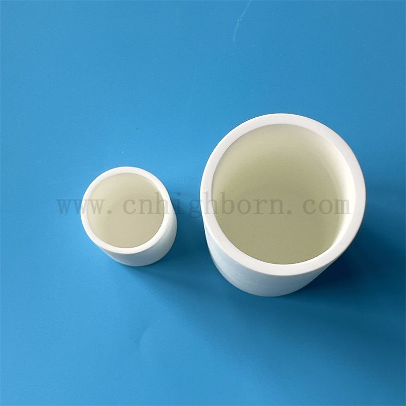 Refractory Magnesium Oxide Crucible Customized Molten Metal MgO Ceramic Boat