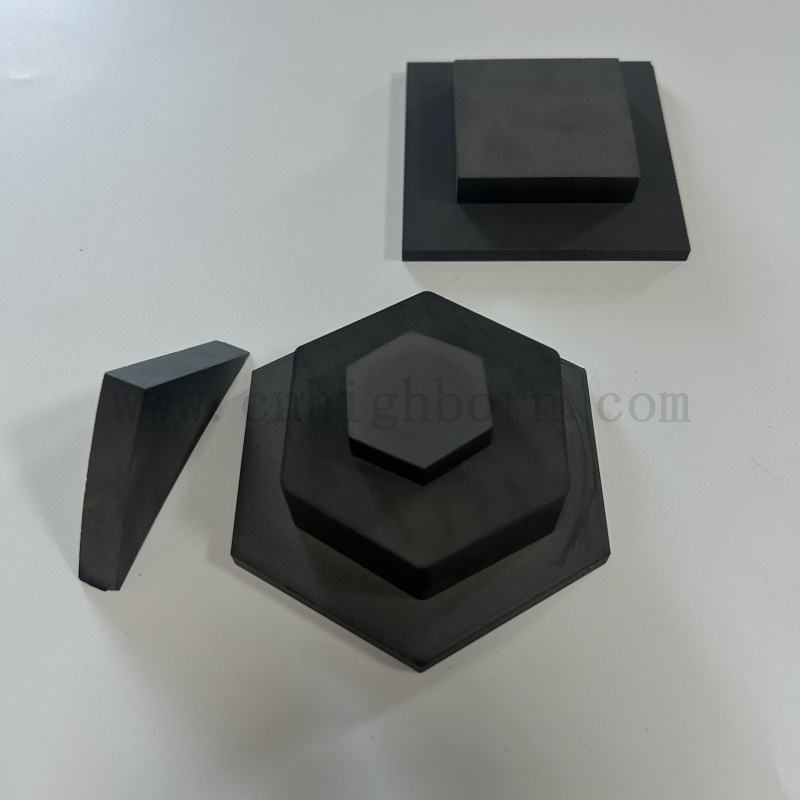 Customized High Hardness Boron Carbide Hexagonal Protection Sheet B4C Ceramic Plate