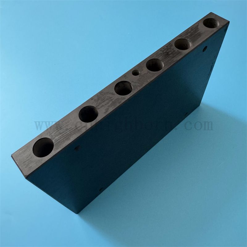 Customized SIC Ceramic Plate Silicon Carbide Board Ceramic Piece with Holes