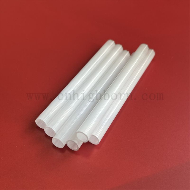 Customized Size Milky Quartz Fused Glass Tube Opaque Quartz Pipe
