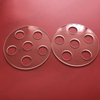 Customized Laser Drilled Transparent Silica Glass Sheet Quartz Plate with Holes