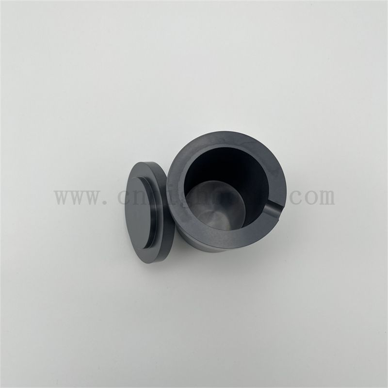 Customized Silicon Nitride Si3n4 Ceramic Melting Cricible with Lid