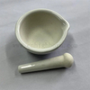 Chemical Laboratory Glazed Ceramic Porcelain Mortar And Pestle with Pouring Lip