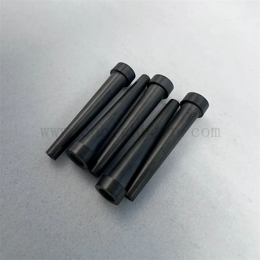 Customized Heat Shock Resistant Boron Carbide Shaped Pipes B4C Ceramic Nozzle