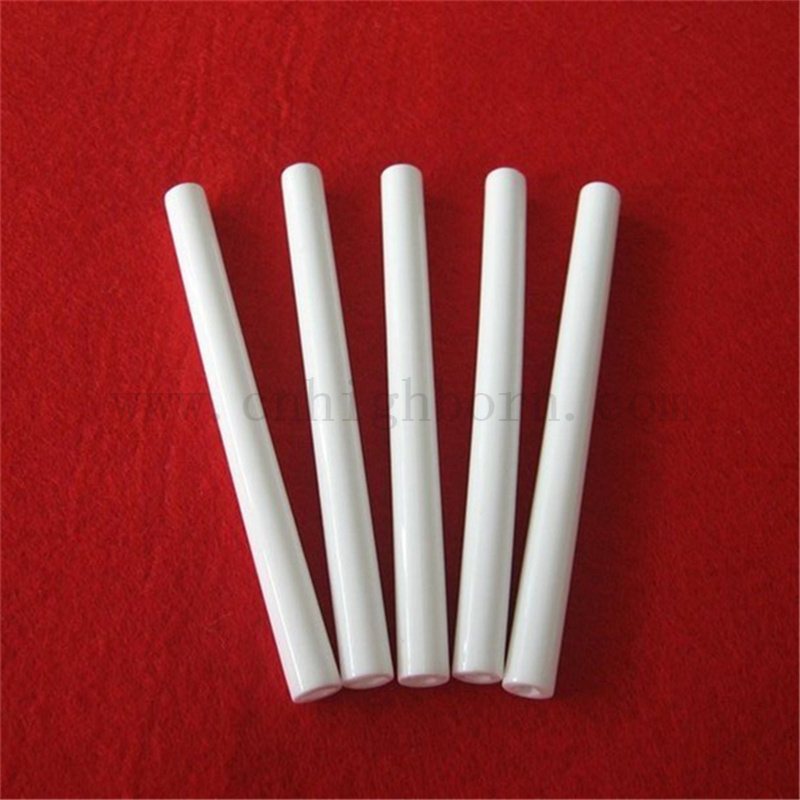 Customized Alumina Electrode Tube Glazed Al2O3 Ceramic Igniter Pipe