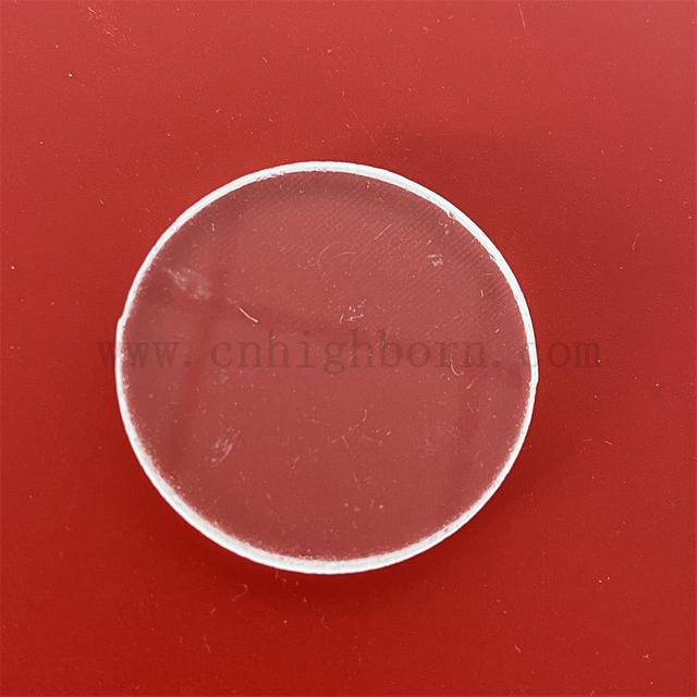 High Purity Transparent Circula Silica Glass Panel Round Quartz Disc