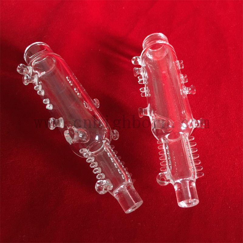 clear custom quartz tube