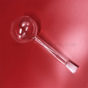 Transparent Long Neck Quartz Glass Round Bottom Flask 500ml