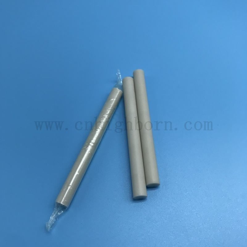 Aluminum Nitride AlN Ceramic Rod 170W/mK Heat Transfer Ceramic Shaft Bar