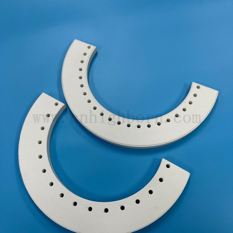 Refractory Corundum Mullite Ceramic Panel Insulator Ceramic Irregular Part for Kiln