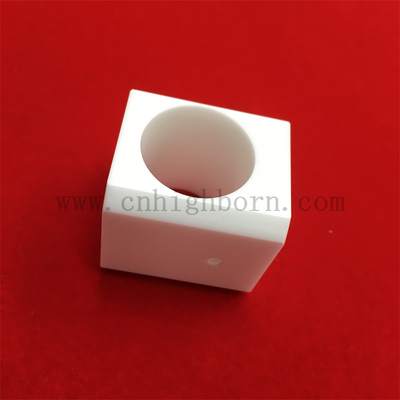 Pure White ZrO2 Ceramic Parts High Precision Accessory Zirconia Ceramic Components 