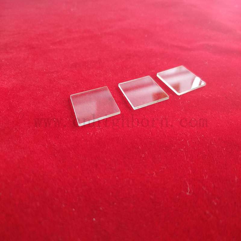 1-10mm Thickness Square Transparent Quartz Glass Plate for Heating Lamp