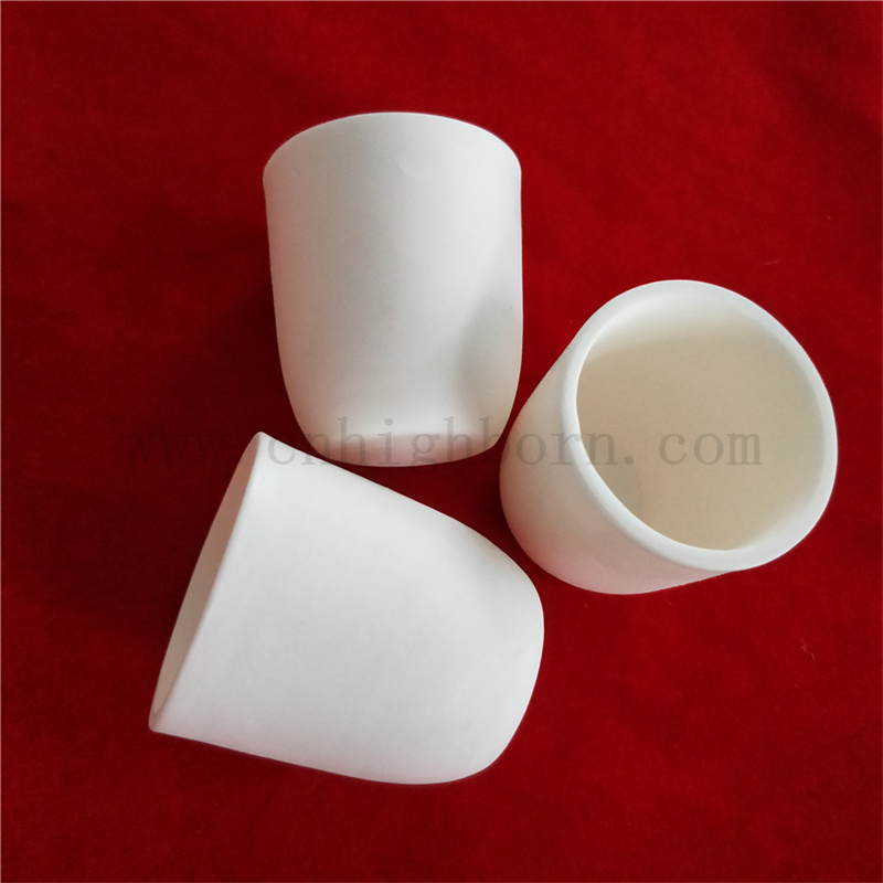 95 Alumina Crucible Customized Molten Metal Al2O3 Ceramic Copple